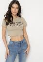 T-shirt Bej închis