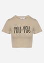 T-shirt Bej închis