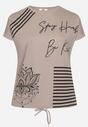 T-shirt Bej închis
