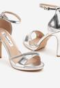 Pantofi stiletto Argintii