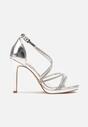 Pantofi stiletto Argintii