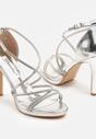 Pantofi stiletto Argintii