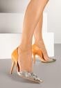Pantofi stiletto Portocalii