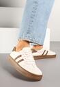 Sneakers Bej cu maro