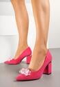 Pantofi cu toc Roz