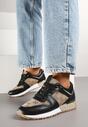 Sneakers Negru cu maro