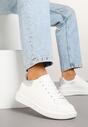 Sneakers Alb cu argintiu