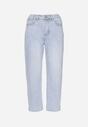 Jasnoniebieskie Jeansy Mom Fit z Wysokim Stanem Milapia