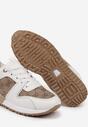 Sneakers Alb cu maro