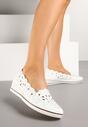 Pantofi casual Alb cu maro