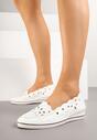 Pantofi casual Alb cu maro