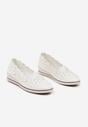 Pantofi casual Alb cu maro
