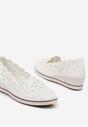 Pantofi casual Alb cu maro