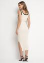 Rochie Bej cu negru