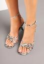 Sandale Print piele de șarpe