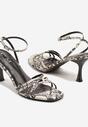 Sandale Print piele de șarpe
