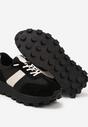 Sneakers Negri cu bej