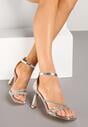 Pantofi stiletto Argintii