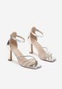 Pantofi stiletto Argintii