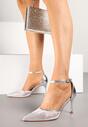 Pantofi stiletto Argintii