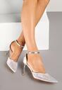 Pantofi stiletto Argintii