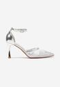 Pantofi stiletto Argintii