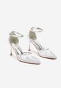 Pantofi stiletto Argintii