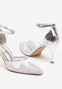 Pantofi stiletto Argintii
