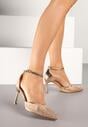 Pantofi stiletto Culoarea șampaniei
