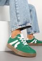 Zielone Sneakersy w Stylu Kultowych Tenisówek Setionis