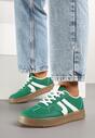 Zielone Sneakersy w Stylu Kultowych Tenisówek Setionis