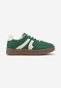 Zielone Sneakersy w Stylu Kultowych Tenisówek Setionis