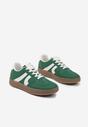 Zielone Sneakersy w Stylu Kultowych Tenisówek Setionis