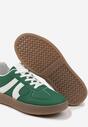 Zielone Sneakersy w Stylu Kultowych Tenisówek Setionis