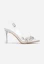 Pantofi stiletto Argintii