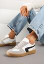 Biało-Czarne Sneakersy w Stylu Klasycznych Tenisówek Ahleria