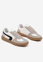 Biało-Czarne Sneakersy w Stylu Klasycznych Tenisówek Ahleria