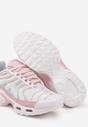 Biało-Różowe Buty Sportowe Sneakersy Ozdobione Tłoczeniem Tulinea