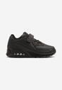 Czarne Buty Sportowe Sneakersy z Transparentną Wstawką Jizana