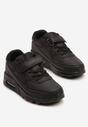 Czarne Buty Sportowe Sneakersy z Transparentną Wstawką Jizana