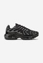 Czarno-Srebrne Buty Sportowe Sneakersy Ozdobione Tłoczeniem Zalirae