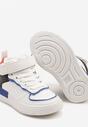 Biało-Niebieskie Buty Sportowe Sneakersy za Kostkę z Perforacją Nizana