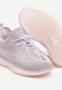 Fioletowe Buty Sportowe Sneakersy z Geometrycznymi Paskami Garenia