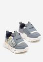 Niebieskie Buty Sportowe Sneakersy Ozdobione Dinozaurem 3D Setonia