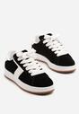 Czarne Sneakersy Ozdobione Paskiem Zrulla