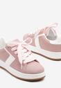 Różowe Sneakersy Ozdobione Paskiem Zrulla