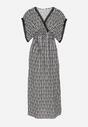 Rochie Neagră cu alb