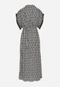 Rochie Neagră cu alb