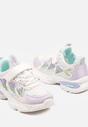 Fioletowe Buty Sportowe Sneakersy Ozdobione Sercami i Tłoczeniem Setolira