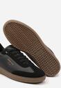 Czarne Buty Sportowe Sneakersy w Stylu Tenisówek z Napisem Vakkaria